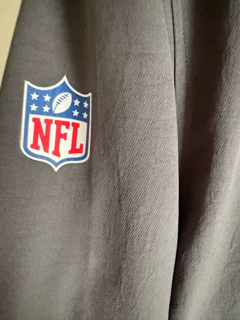 NFL Gray Jacket with Blue and Red Buffalo Logo - Picture 4 of 5